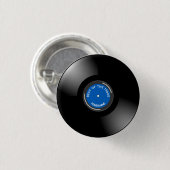 Schaltfläche zum Design von Vinyl Record Album Button (Vorne & Hinten)