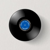 Schaltfläche zum Design von Vinyl Record Album Button (Vorderseite)