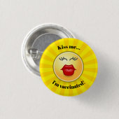 Schaltfläche zum Entwurf der Impfung Button (Vorne & Hinten)