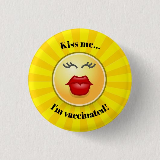 Schaltfläche zum Entwurf der Impfung Button (Vorderseite)