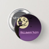 Schaltfläche zum Halloween-Party der Baumverzweigu Button (Vorne & Hinten)