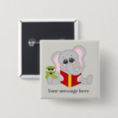 Schaltfläche zum Hinzufügen einer niedlichen Lesel Button (Vorne & Hinten)