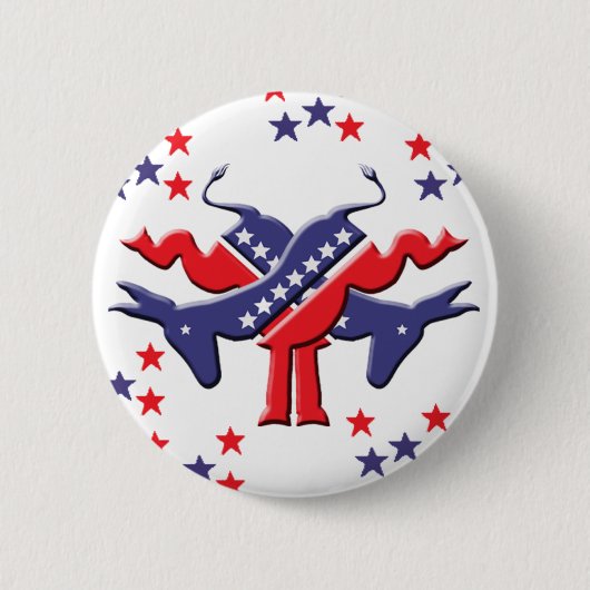 Schaltfläche zum Kicken von Donkeys Button (Vorderseite)