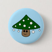 Schaltfläche zum Mushroom-Weihnachtsbaum Button (Vorderseite)