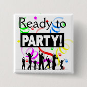 Schaltfläche zum Party bereit Button (Vorderseite)