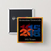 Schaltfläche zum Völkermord an Armenien Button (Vorne & Hinten)