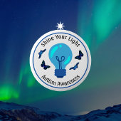 Schaltfläche zur Bewusstseinsbildung bei Glühbirne Button