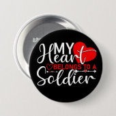 Schaltfläche zur Unterstützung militärischer Liebe Button (Vorne & Hinten)