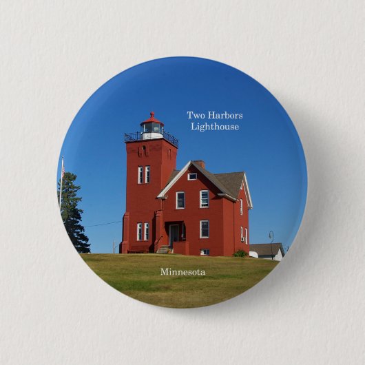 Schaltfläche "Zwei Häfen Leuchtturm" Button (Vorderseite)
