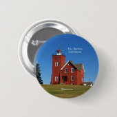Schaltfläche "Zwei Häfen Leuchtturm" Button (Vorne & Hinten)