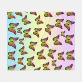 SCHALTFLÄCHEN FARBIG ABSTRAKT FLEECEDECKE (Vorderseite (Horizontal))