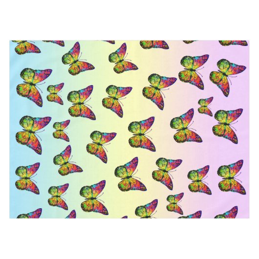 SCHALTFLÄCHEN FARBIG ABSTRAKT TISCHDECKE (Vorderseite (Horizontal))