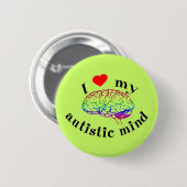 Schaltflächen für autistische Denkrichtung Button (Vorne & Hinten)