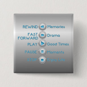 Schaltflächen für die Kontrolle Lebensdauer Silver Button