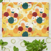 Schaltflächen für digitale Kunst Küchentuch (Gefaltet)