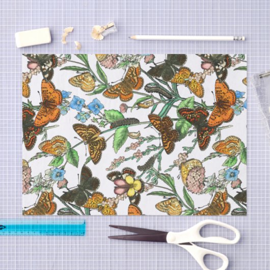 SCHALTFLÄCHEN IM NATURGEWEBSBUCH SEIDENPAPIER (Handwerk)