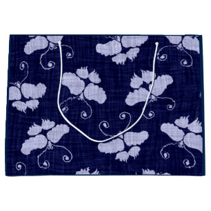 SCHALTFLÄCHEN IN BLAU GROßE GESCHENKTÜTE