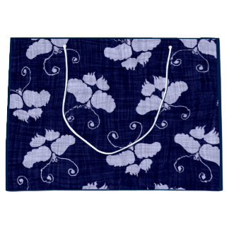 SCHALTFLÄCHEN IN BLAU GROßE GESCHENKTÜTE