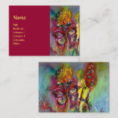 SCHALTFLÄCHEN IN BLAU, rot Visitenkarte (Vorne/Hinten)