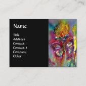 SCHALTFLÄCHEN IN BLAU, Schwarz Visitenkarte (Vorderseite)