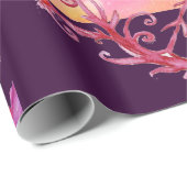 SCHALTFLÄCHEN IN DER PFLANZE PINK GLITZERN-MAGIC B GESCHENKPAPIER (Rolleneckpunkt)