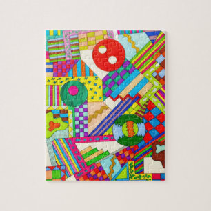 Schaltflächen in Formen gefangen Puzzle