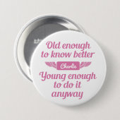 Schaltflächen "Old & Young" für individuelle Name Button (Vorne & Hinten)