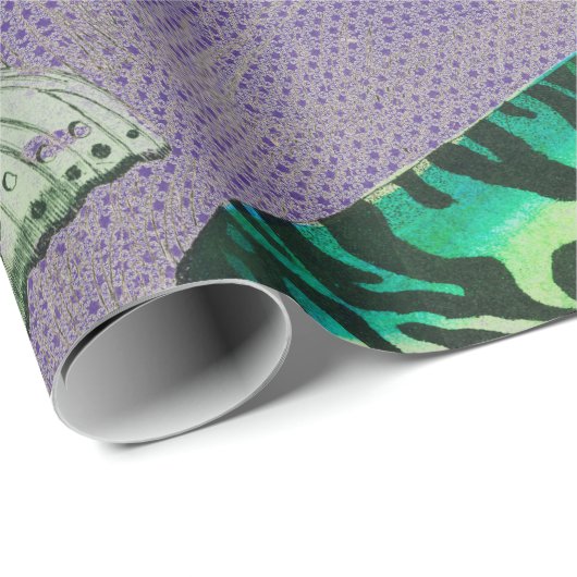 SCHALTFLÄCHEN UND KARANTILLISIERTES LASTWAGENpapie Geschenkpapier (Rolleneckpunkt)