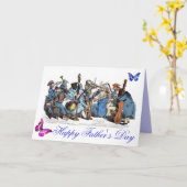 SCHALTFLÄCHEN UND,TIERHALB ORCHESTER VATER TAG KARTE (Gelbe Blume)