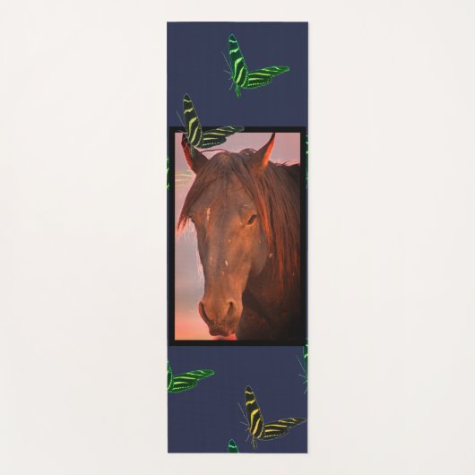 SCHALTFLÄCHEN UND WILD HORSE YOGA Mat Yogamatte (Vorderseite)
