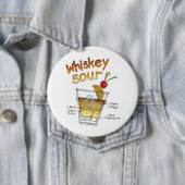 SCHALTFLÄCHEN - WEISSER REZEPT COCKTAIL ART BUTTON (Beispiel)