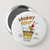 SCHALTFLÄCHEN - WEISSER REZEPT COCKTAIL ART BUTTON (Vorne & Hinten)