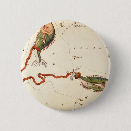 Schaltflächen "Zodiac Sign: Pisces" Button (Vorderseite)