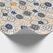 Schaltflächen zum Nähen von Schaltflächen Geschenkpapier (Ecke)