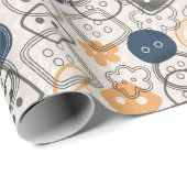 Schaltflächen zum Nähen von Schaltflächen Geschenkpapier (Rolleneckpunkt)