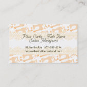 Schaltflächen zur Schere von Nähmaschinen sorgen f Visitenkarte (Rückseite)