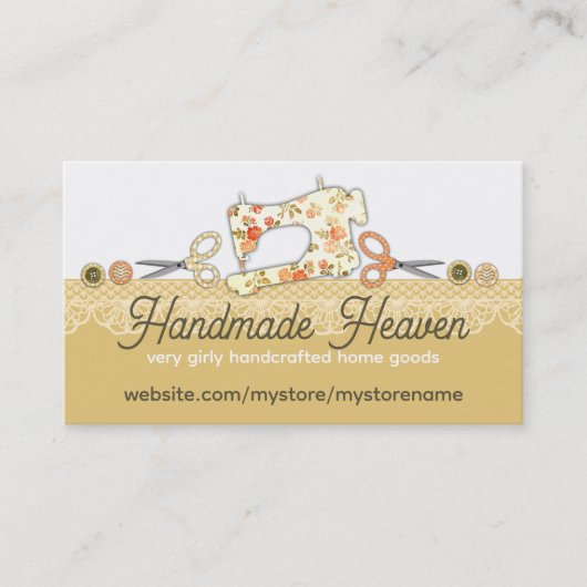 Schaltflächen zur Schere von Nähmaschinen sorgen f Visitenkarte (Vorderseite)