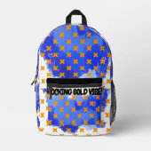 SCHALTFLÄCHER-VIBEN Druckknopfbeutel Bedruckter Rucksack (Vorderseite)