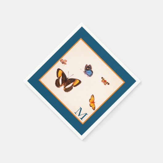 SCHALTFLÄDEN CUSTOM INITIAL CUSTOM PAPER NAPKIN SERVIETTE (Ecke)