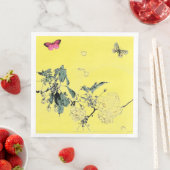 SCHALTFLÄDEN UND BLUME PAPIER NAPKIN SERVIETTE (Beispiel)