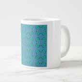 SCHALTFLEUCHE BLAU Jumbo-Tasse (Vorderseite Rechts)