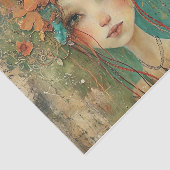 SCHALTFLEUNDLICHES MÄDCHEN-MÄDCHEN-DEKOUPAY SEIDENPAPIER (Ausschnitt)