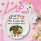 SCHALTFLEUNDUNG FÜR LEHRER PAPPTELLER (Party)