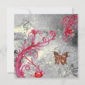 SCHALTFLY IN GLITZERN EINLADUNG (Vorderseite)