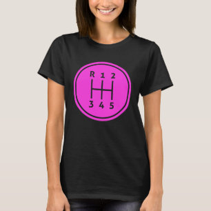 Schalthebel Cooler Rennfahrer Auto Liebe T-Shirt