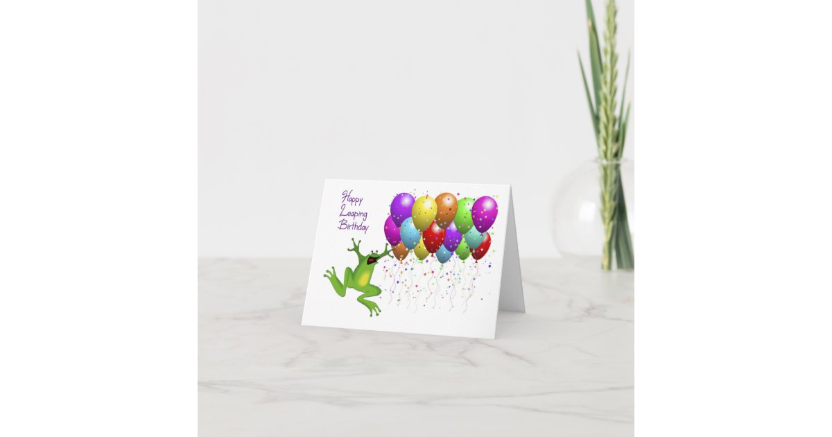 Schaltjahralles Gute zum Geburtstag Karte Zazzle.de
