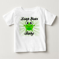 Schaltjahr-Baby, niedlicher grüner Frosch-Baby-T -