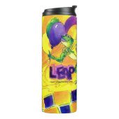 Schaltjahr-Ballone Thermosbecher (Nach links gedreht)