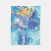 Schaltjahr-Band-Tänzer Fleecedecke (Vorderseite)