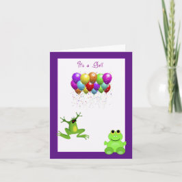 Schaltjahr-Geburts-Mitteilung Einladung